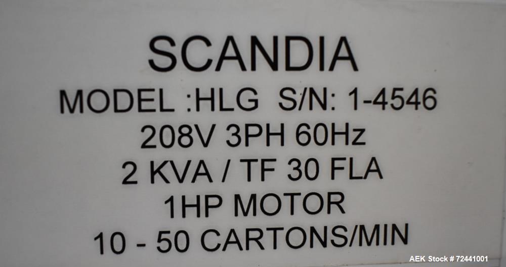 Scandia HLG Hand Load Horizontal Cartoner for Glue and Tuck Cartons